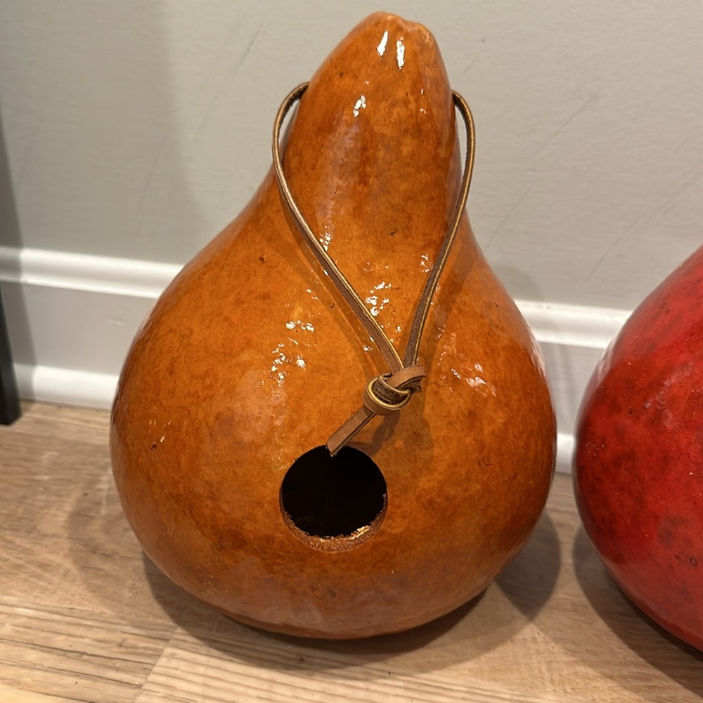 Gourd birdhouses
